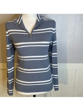 Y2K Pink Republic Ribbed 1/4 Zip Sweater – Size XXL